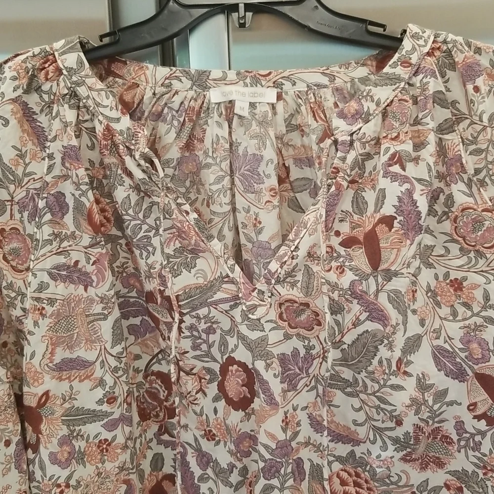 💕ANTHROPOLOGIE LOVE THE LABEL💕 Botanical Top M
